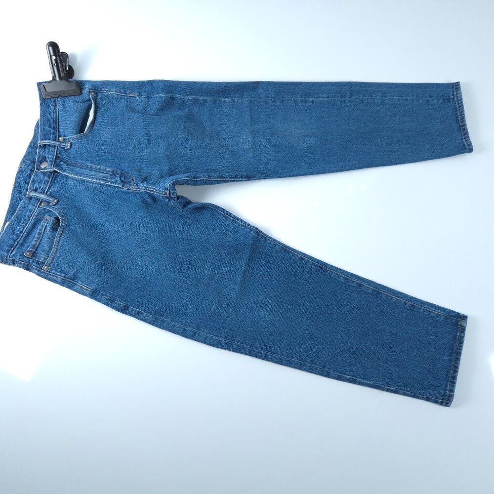 Gap Relaxed Taper Jeans 32x30 Medium Wash Stretch Denim